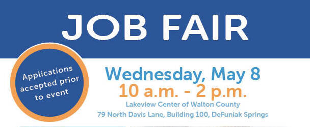 Job fair at Lakeview Center of Walton County May 8