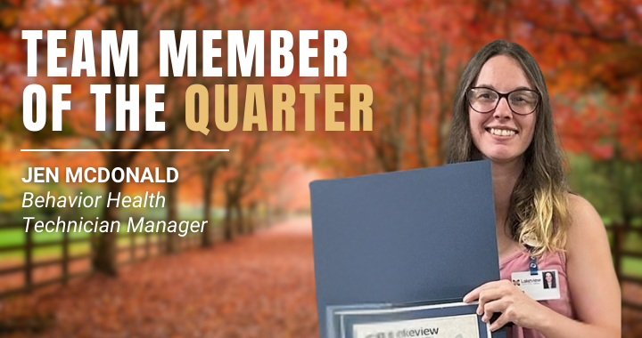 Behavioral Health Technician Manager Jen McDonald TMOQ