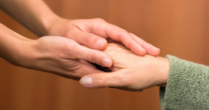hand reaching for help