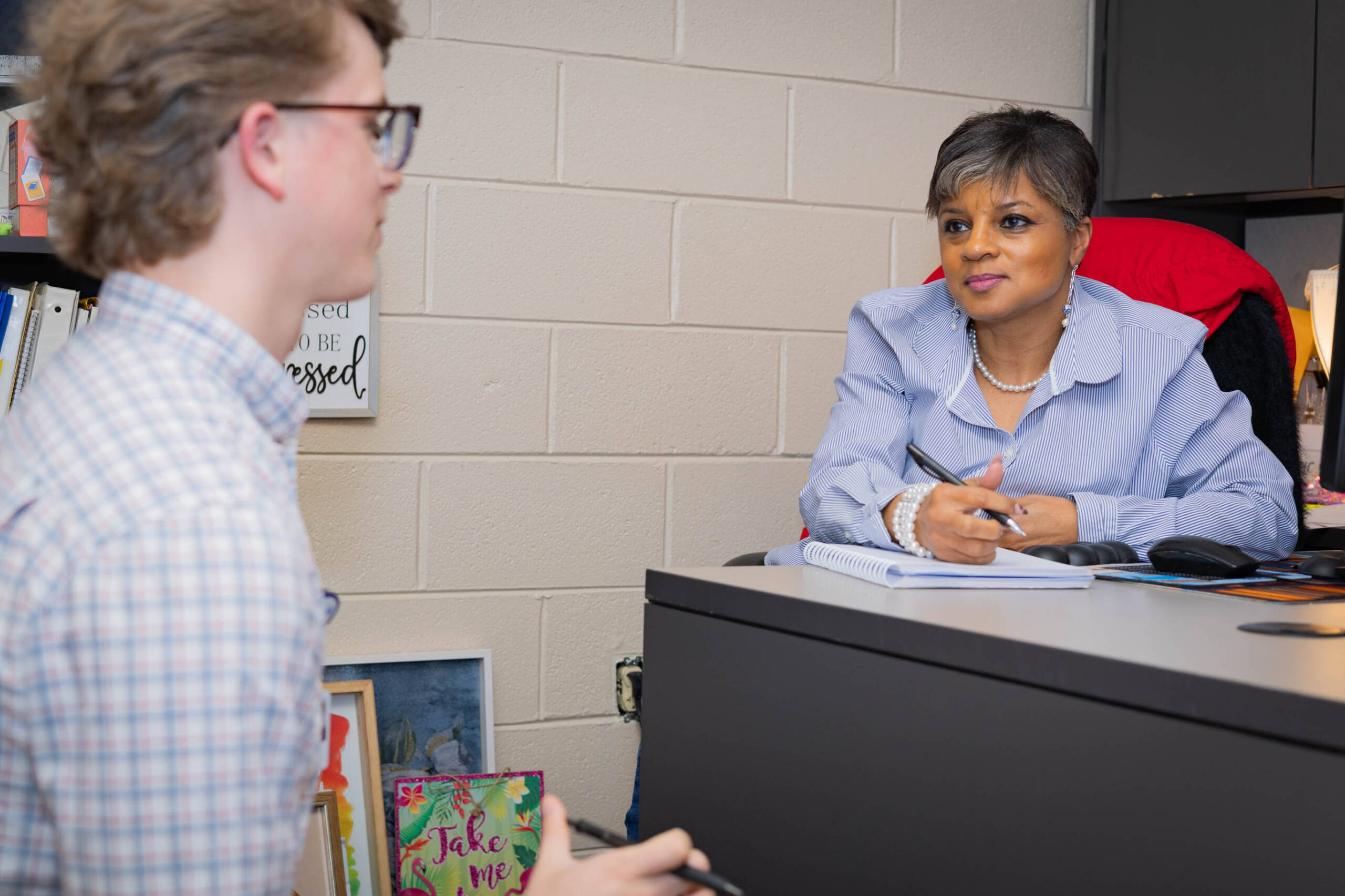 Mobile Response Team Case Manager Will Holmer with Program Manager Debra Braswell
