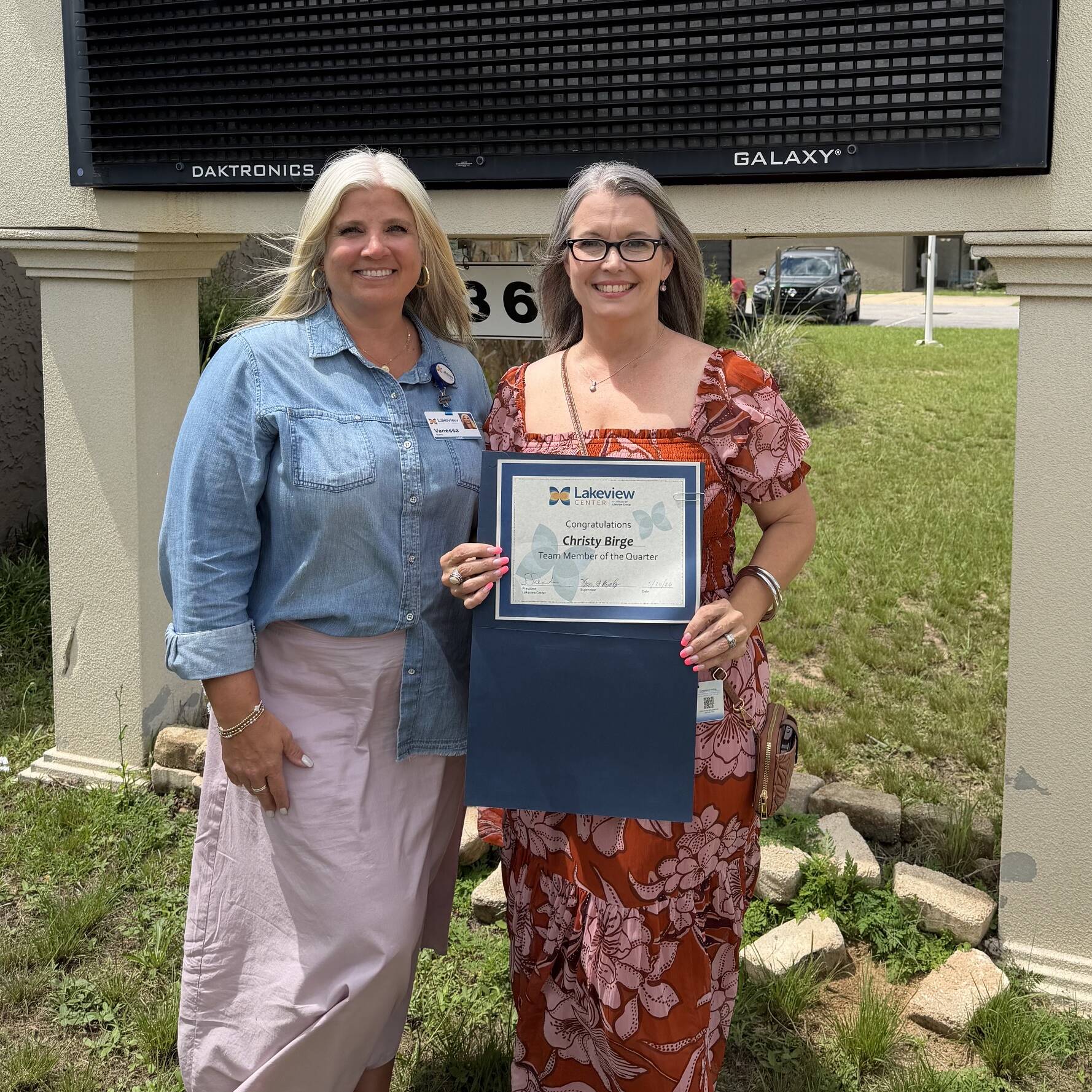 Vanessa Byerly and Christy Birge