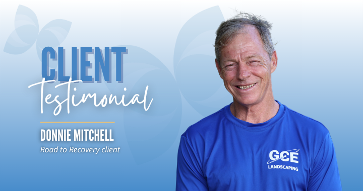 Donnie’s journey through Lakeview Center’s Road to Recovery program